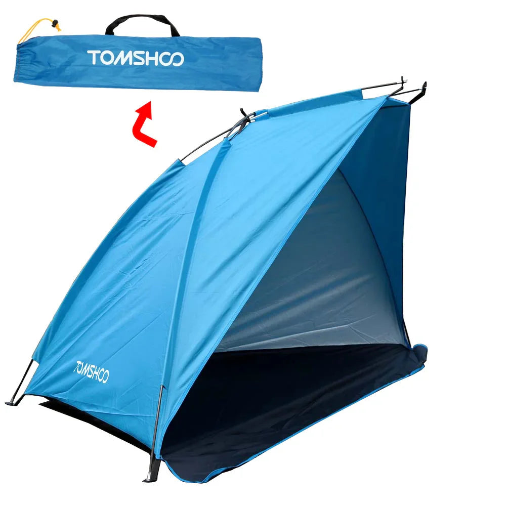 2 Person Beach Tent Outdoor Sports Sunshade Tent Camping Sunshine Shelter for Fishing Picnic Beach Park