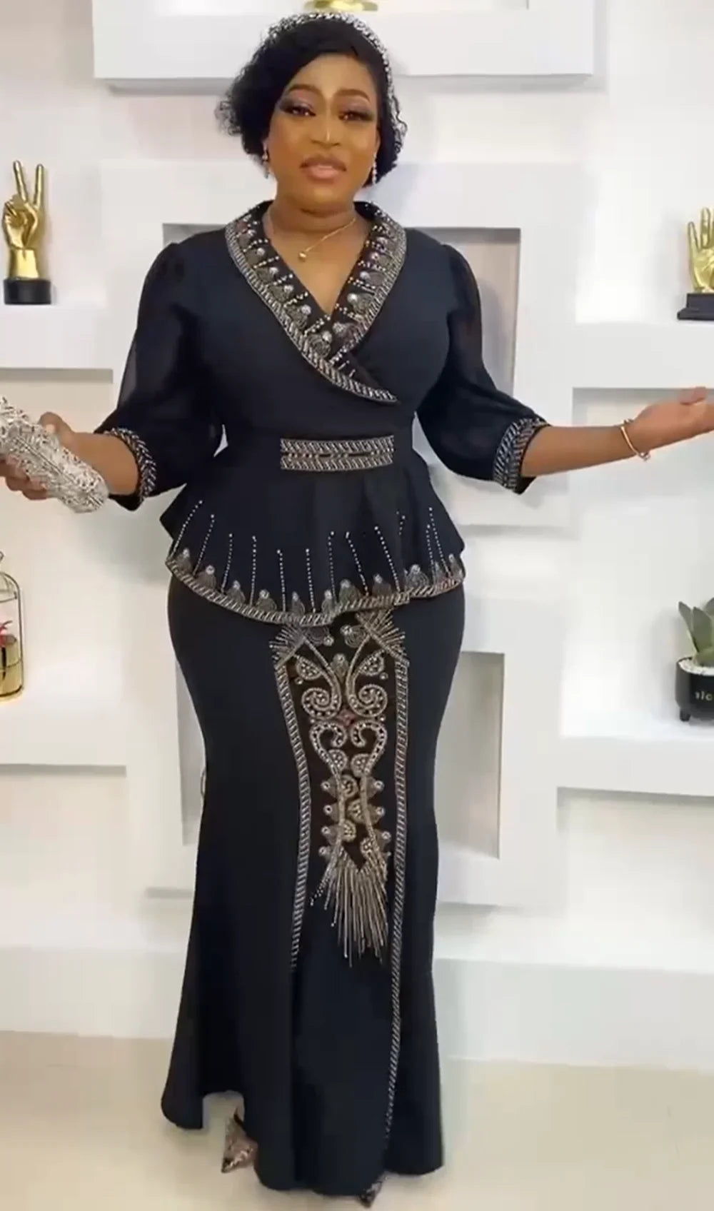 2 Pieces Set Africa Clothes Dashiki African Skirts And Top for Women Ankara Wedding Gown Outfits 2022 Plus Size Lady Party Dress