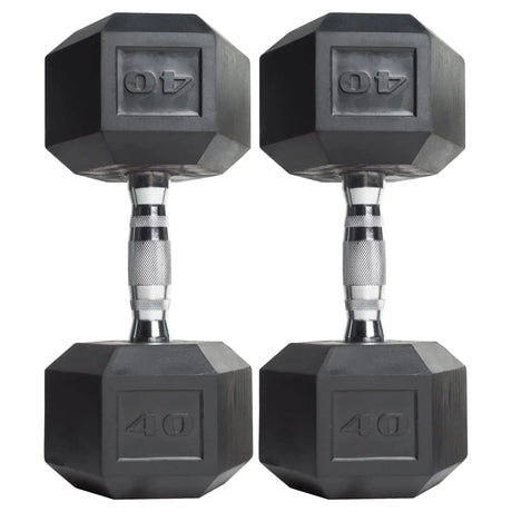 (2 pack) Barbell, 45lb Coated Hex Dumbbell, Single