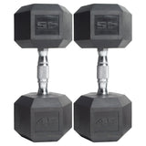 (2 pack) Barbell, 45lb Coated Hex Dumbbell, Single