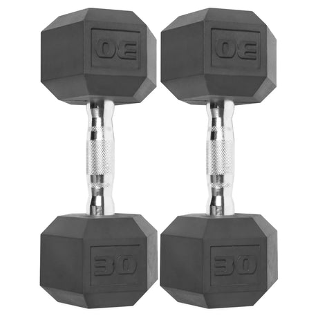 (2 pack) Barbell, 45lb Coated Hex Dumbbell, Single