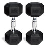 (2 pack) Barbell, 45lb Coated Hex Dumbbell, Single