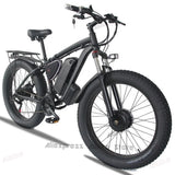 2000W Fat Tire Electric Bike 48V 22Ah 26" Electric Mountain Bikes 55km/h Ebike for Adults 21 Speed Hydraulic Brakes