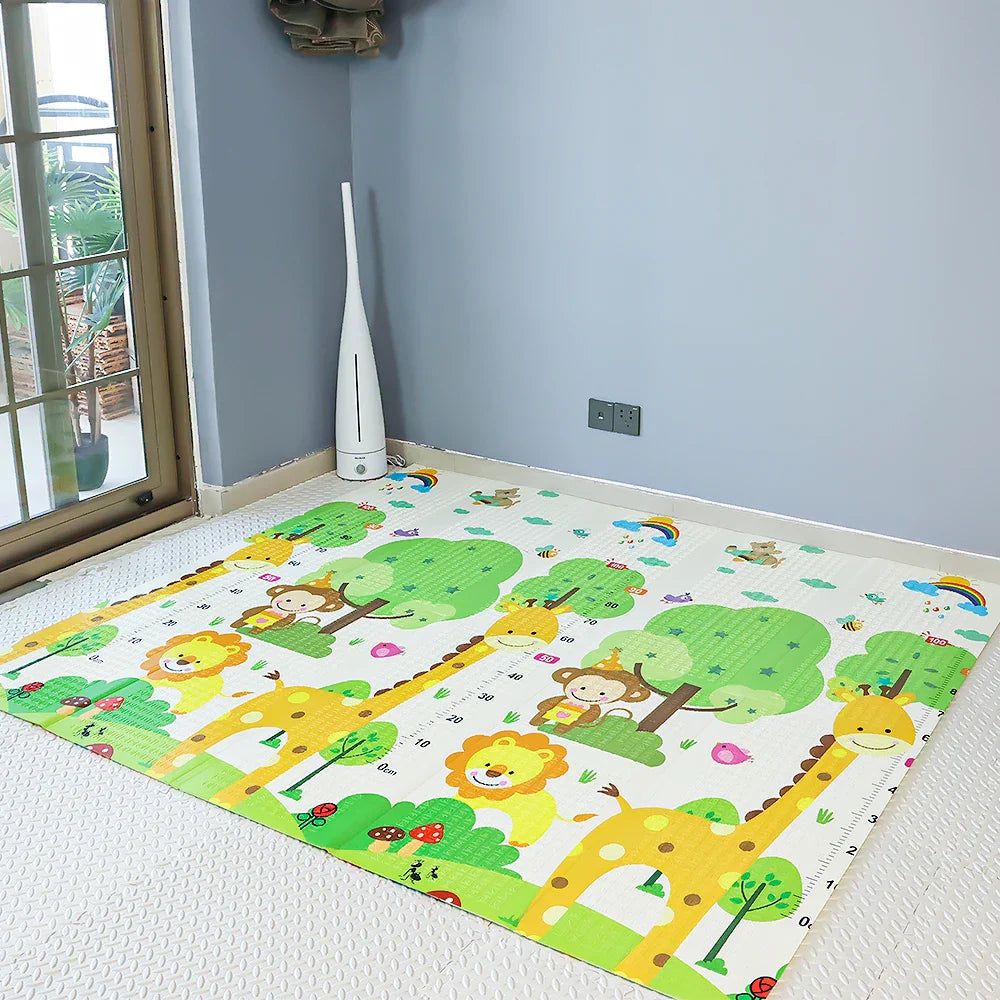 200x180cm Foldable Cartoon Baby Play Mat XPE Puzzle Children Mat Baby Climbing Pad Kids Rug Baby Games Mats Children Room  Toys