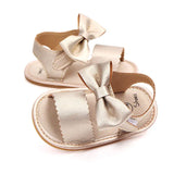 2018 Brand New Cute Newborn Infant Baby Girls Bowknot Princess Shoes Toddler Summer Sandals PU Non-slip Rubber ShoesSize 0-18M