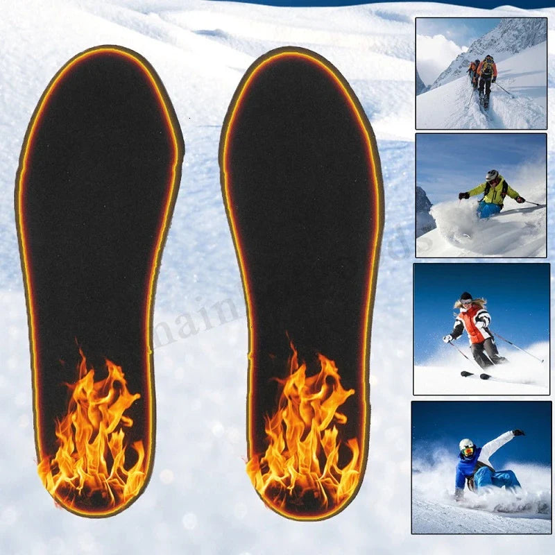 2019 USB Electric Heated Insoles Women Men Heated Insoles For Shoes Outdoor Sports Heating Winter Warm Soles Warmer Sock Pad Mat