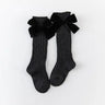 2020 Winter Kids Socks Toddlers Girls Big Bow Socks Knee High Long Soft  Socks 100% Cotton Baby Leg Warmers