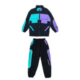 2021 Children Hip Hop Clothes Girls Jazz Street Dance Costume Kids Sweatshirt Pants Set Ballroom Dancewear Stage Rave Clothing