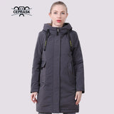 2021 New Spring Coat Women Fashion Thin Cotton Lined Warm Female Jacket Autumn Plus size Parka Long Quilted Hooded Outwear