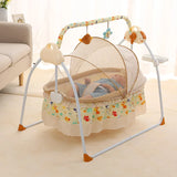 2022 Baby Electric Cradle Bed Swing Crib Automatic Baby Rocking Swing Flat Shaker Maternal Electric Rocking Chair for Baby Gift