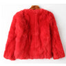 2022 Winter Women The Real Rabbit Fur Coat Natural Rex Rabbit Fur Coat The Fashion Super Thin Rabbit Fur Leather Fashion Jacket