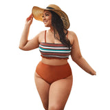 2022  Women Push Up Bikinis Set Swimwear Plus Size High Waist Swimsuit Larges Big Plussize Swimming Suits Bathing Beachwear New