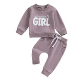 2023-07-25 Lioraitiin 0-3Y Toddler Baby Girl Fall Clothes Mama Girl Pullover Sweatshirt and Jogger Pants Set Outfits Tracksuit