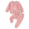 2023-09-04 Lioraitiin 3M-3Y Baby Girls Boys Clothes Oversize Sweater & Long Pants Infant Toddler Fall Winter Rainbow Outfits