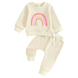 2023-09-04 Lioraitiin 3M-3Y Baby Girls Boys Clothes Oversize Sweater & Long Pants Infant Toddler Fall Winter Rainbow Outfits