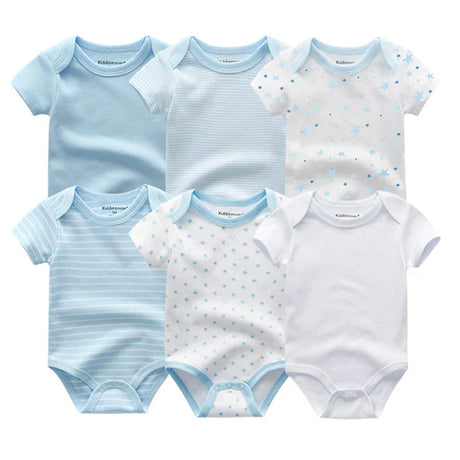 2023 6PCS/Set Unisex Newborn Baby Boy Clothes Unicorn Cotton Baby Girl Clothes Cartoon Girls Baby Clothing Jumpsuits Bodysuits