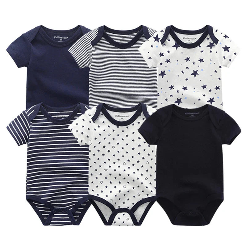 2023 6PCS/Set Unisex Newborn Baby Boy Clothes Unicorn Cotton Baby Girl Clothes Cartoon Girls Baby Clothing Jumpsuits Bodysuits