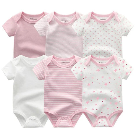 2023 6PCS/Set Unisex Newborn Baby Boy Clothes Unicorn Cotton Baby Girl Clothes Cartoon Girls Baby Clothing Jumpsuits Bodysuits