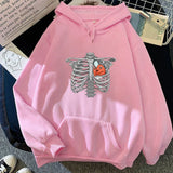 2023 Anime Chainsaw Man Pochita Skeleton Heart Hoodies Manga Winter Women Hoodie Spring/Autumn Unisex Sweatshirt Harajuku Sudade