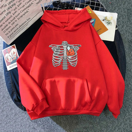 2023 Anime Chainsaw Man Pochita Skeleton Heart Hoodies Manga Winter Women Hoodie Spring/Autumn Unisex Sweatshirt Harajuku Sudade