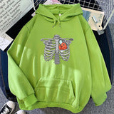 2023 Anime Chainsaw Man Pochita Skeleton Heart Hoodies Manga Winter Women Hoodie Spring/Autumn Unisex Sweatshirt Harajuku Sudade