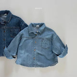 2023 Autumn New Baby Long Sleeve Denim Jacket Infant Boys Pocket Lapel Coat Children Casual Coat Vintage Baby Denim Tops Clothes