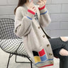 2023 Autumn and Winter Women's New Fashion Casual Mid Length Cardigan Sweater Korean Versatile Fashion Outwear Knitted Coat