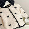 2023 Baby Girl Fashion Love Knitted Sweaters Cardigan Embroidery Girl Kids Spring Autumn Clothing Children Birthday Jackets