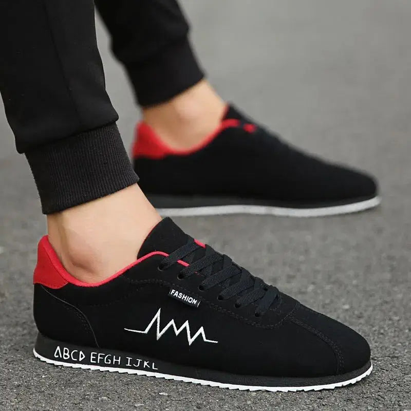 2023 Fashion Red Summer Low Men's Sneakers Canvas Shoes Comfortable Flat Vulcanized Shoes for Men Breathable Gym Mens Trainers