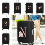 2023 Fashion Rose Gold 26 Letters Luggage Cover Protective Suitcase Case Trolley Travel Essentials Dust Covers for 18-32 Inch