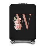 2023 Fashion Rose Gold 26 Letters Luggage Cover Protective Suitcase Case Trolley Travel Essentials Dust Covers for 18-32 Inch