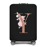 2023 Fashion Rose Gold 26 Letters Luggage Cover Protective Suitcase Case Trolley Travel Essentials Dust Covers for 18-32 Inch