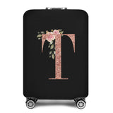 2023 Fashion Rose Gold 26 Letters Luggage Cover Protective Suitcase Case Trolley Travel Essentials Dust Covers for 18-32 Inch