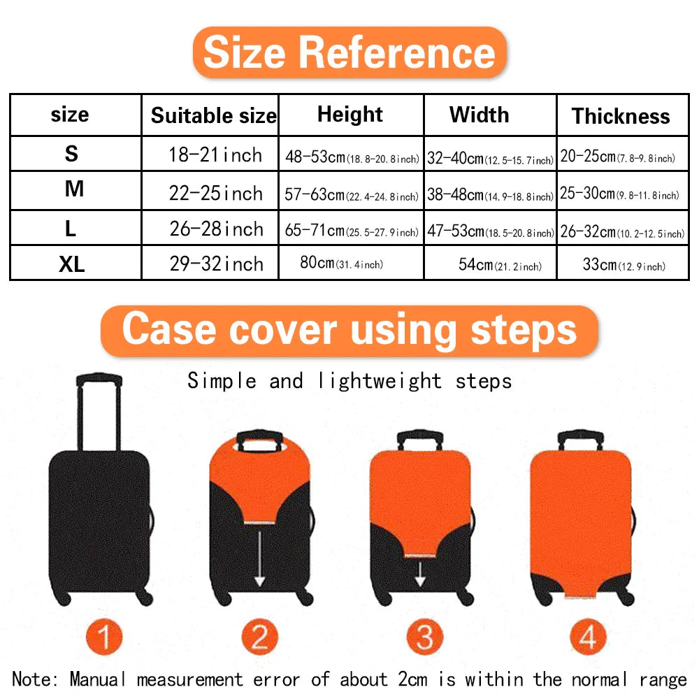 2023 Fashion Rose Gold 26 Letters Luggage Cover Protective Suitcase Case Trolley Travel Essentials Dust Covers for 18-32 Inch