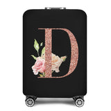 2023 Fashion Rose Gold 26 Letters Luggage Cover Protective Suitcase Case Trolley Travel Essentials Dust Covers for 18-32 Inch