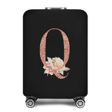 2023 Fashion Rose Gold 26 Letters Luggage Cover Protective Suitcase Case Trolley Travel Essentials Dust Covers for 18-32 Inch