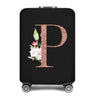 2023 Fashion Rose Gold 26 Letters Luggage Cover Protective Suitcase Case Trolley Travel Essentials Dust Covers for 18-32 Inch