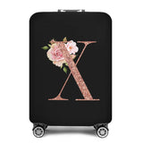 2023 Fashion Rose Gold 26 Letters Luggage Cover Protective Suitcase Case Trolley Travel Essentials Dust Covers for 18-32 Inch