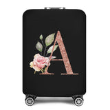 2023 Fashion Rose Gold 26 Letters Luggage Cover Protective Suitcase Case Trolley Travel Essentials Dust Covers for 18-32 Inch