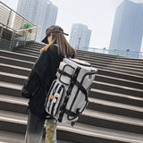 2023 Functional High-capactiy Waterproof Travel Backpack Men Women Fitness Sport Techwear Crossbody Bags School University Bag