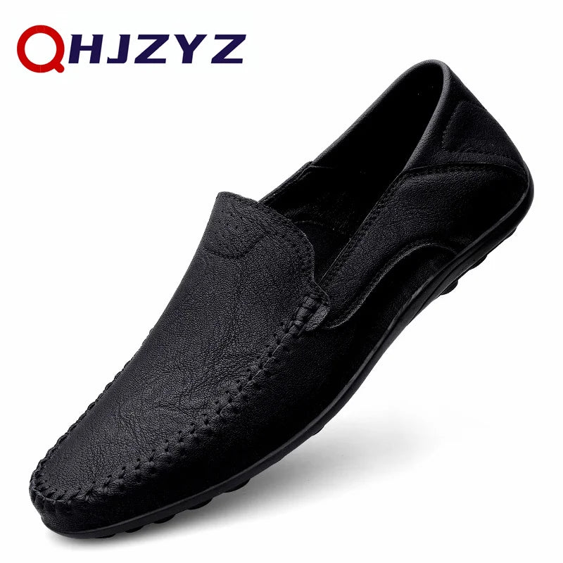 2023 Genuine Leather Mens Loafers Moccasins Shoes Designer Men Casual Handmade Formal Slip on Male Boat Shoes Zapatillas Hombre