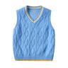 2023 Ins New Fashion Boys Sweater Vest Children Autumn Winter Vest Knit Sweater Plaid Boys Vest