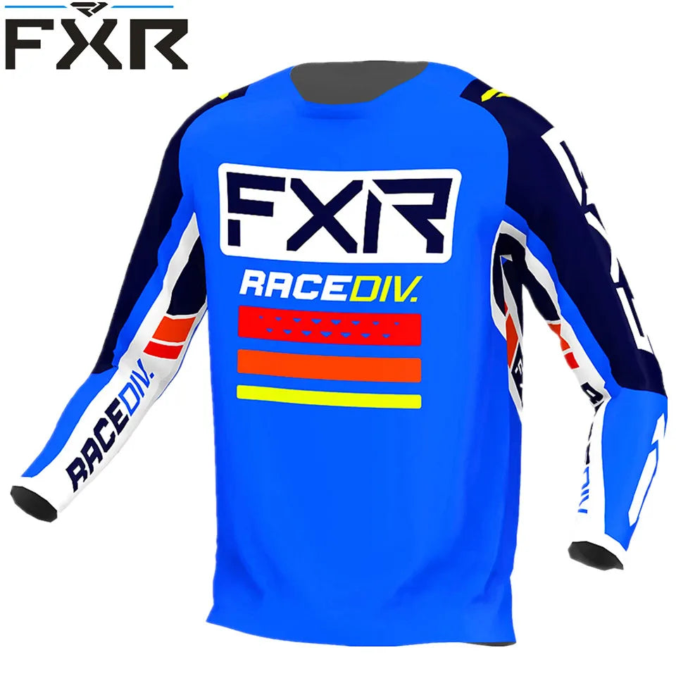 2023 Men's Downhill Jerseys short FXR Mountain Bike MTB Shirts Offroad DH Motorcycle Jersey Motocross Sportwear Racing Bike