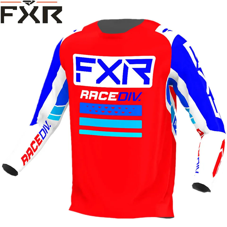 2023 Men's Downhill Jerseys short FXR Mountain Bike MTB Shirts Offroad DH Motorcycle Jersey Motocross Sportwear Racing Bike