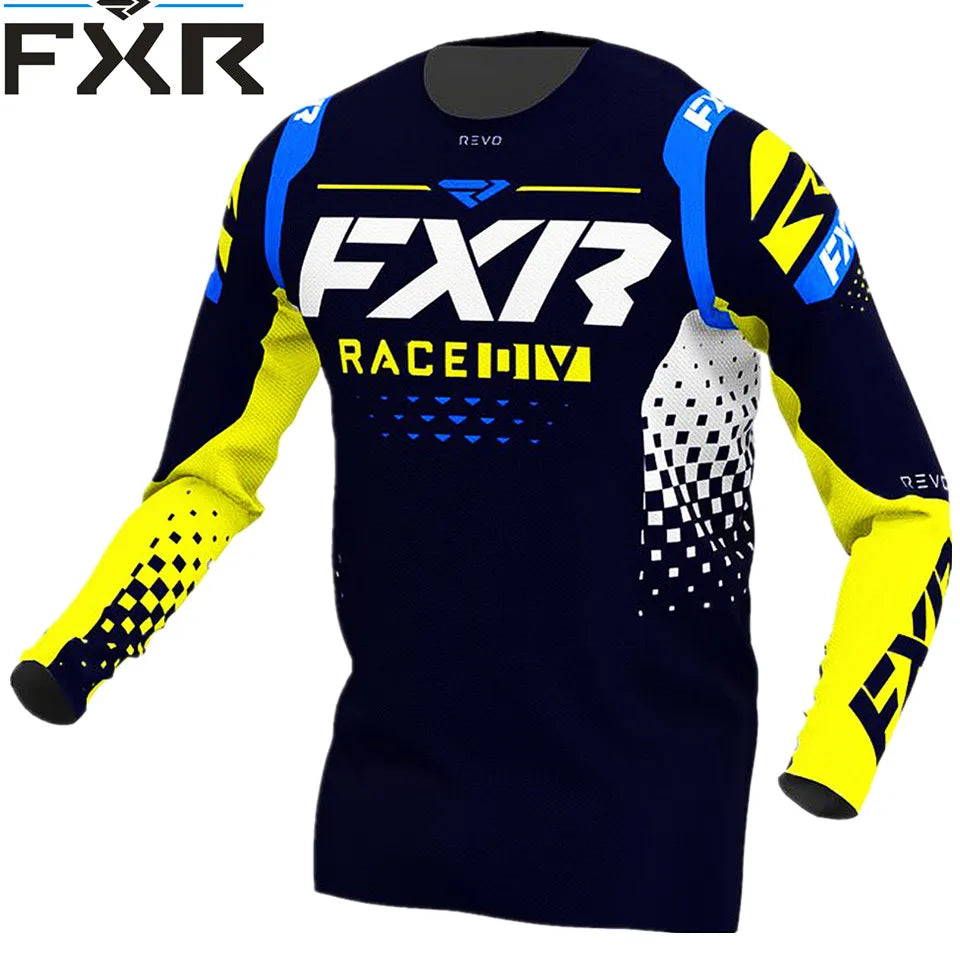 2023 Men's Downhill Jerseys short FXR Mountain Bike MTB Shirts Offroad DH Motorcycle Jersey Motocross Sportwear Racing Bike