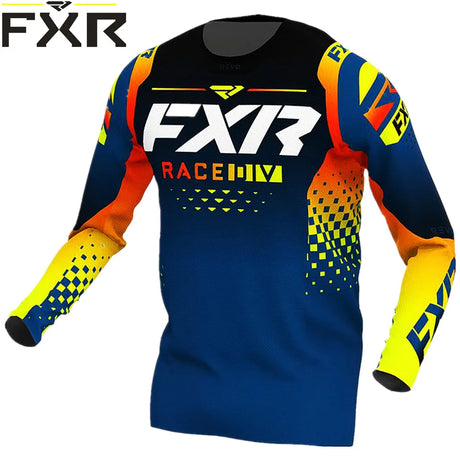 2023 Men's Downhill Jerseys short FXR Mountain Bike MTB Shirts Offroad DH Motorcycle Jersey Motocross Sportwear Racing Bike