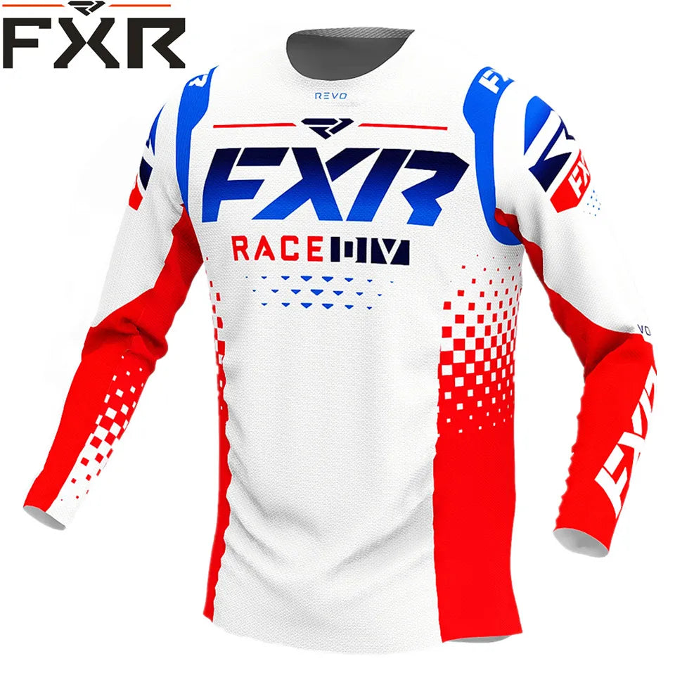 2023 Men's Downhill Jerseys short FXR Mountain Bike MTB Shirts Offroad DH Motorcycle Jersey Motocross Sportwear Racing Bike