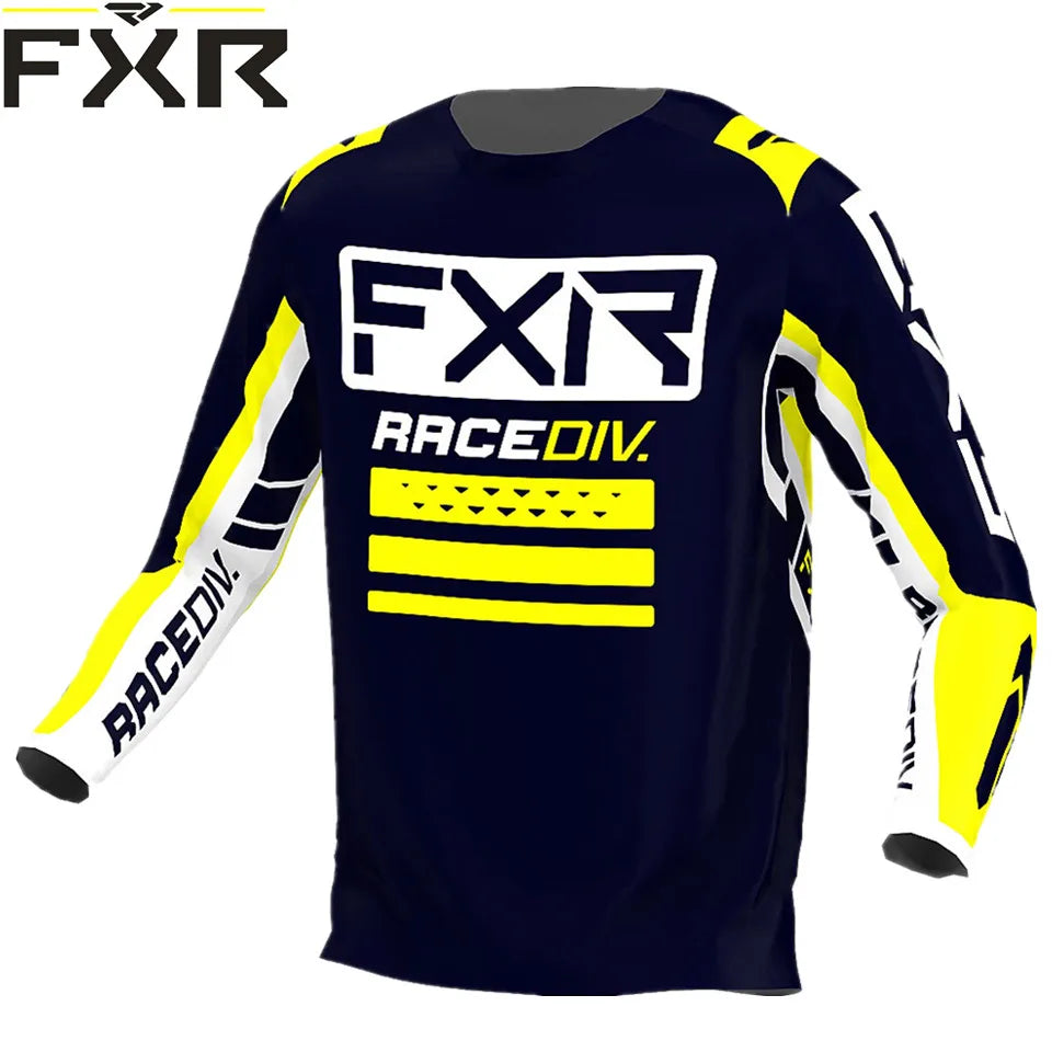 2023 Men's Downhill Jerseys short FXR Mountain Bike MTB Shirts Offroad DH Motorcycle Jersey Motocross Sportwear Racing Bike