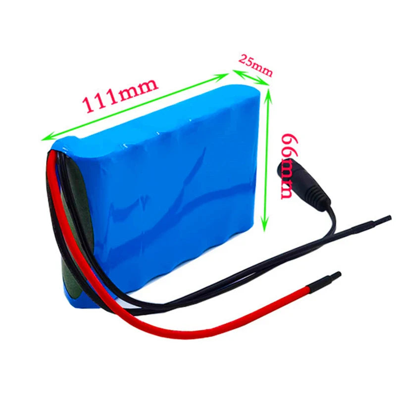 2023 New 24V 6Ah 25.2V 6S1P 18650 Li-Ion Battery Pack for Electric Motor Bicycle E-Bike Scooter Toys Drill with BMS