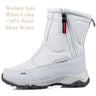 2023 New +30% Wool Women Snowboots More Warm Winter Shoes Non-Slip Waterproof Men’s Snow Boots Big Size 36-45 Outdoor Shoes